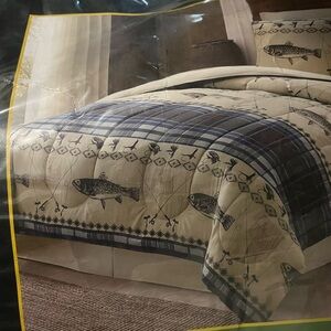 Remington Cream twin size bed skirt